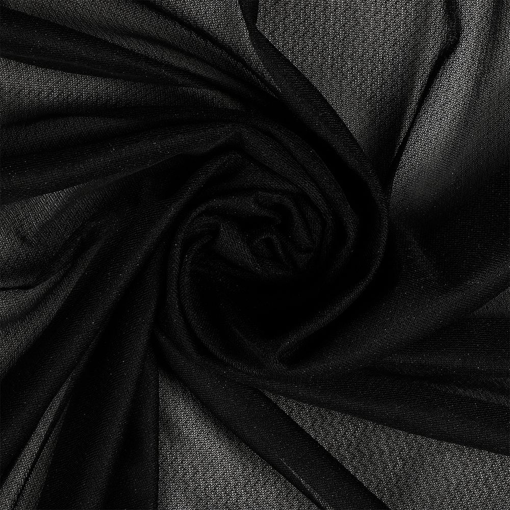 Дублерин эластичный 42 г/м², черный, шир.150см, 100м