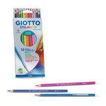 Карандаш цветной акварельный деревянный шестигранный заточенный 12 цв, Giotto F255700