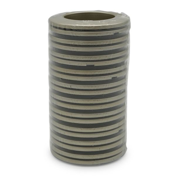 Люверсы шторные ⌀35 мм, с многоуровневым замком цвет № 20 матовая сталь, 10 шт