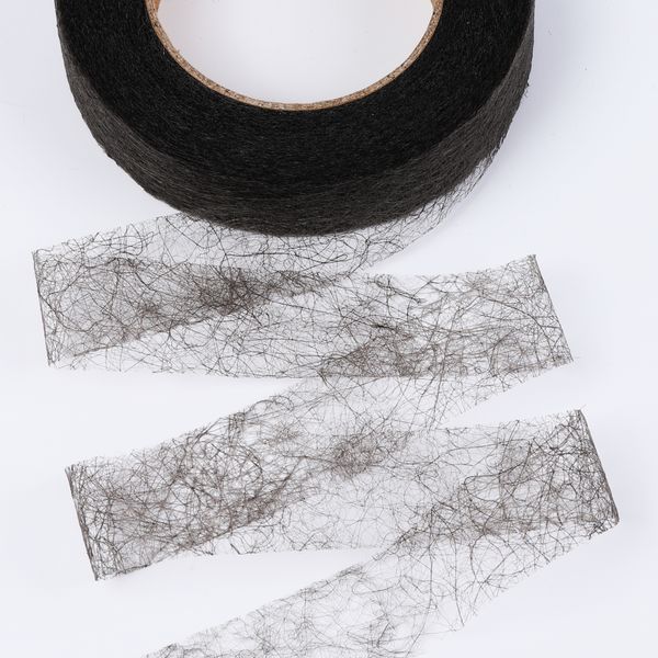 Паутинка клеевая 20.0 мм / 25 метров, 23 г/м², черный