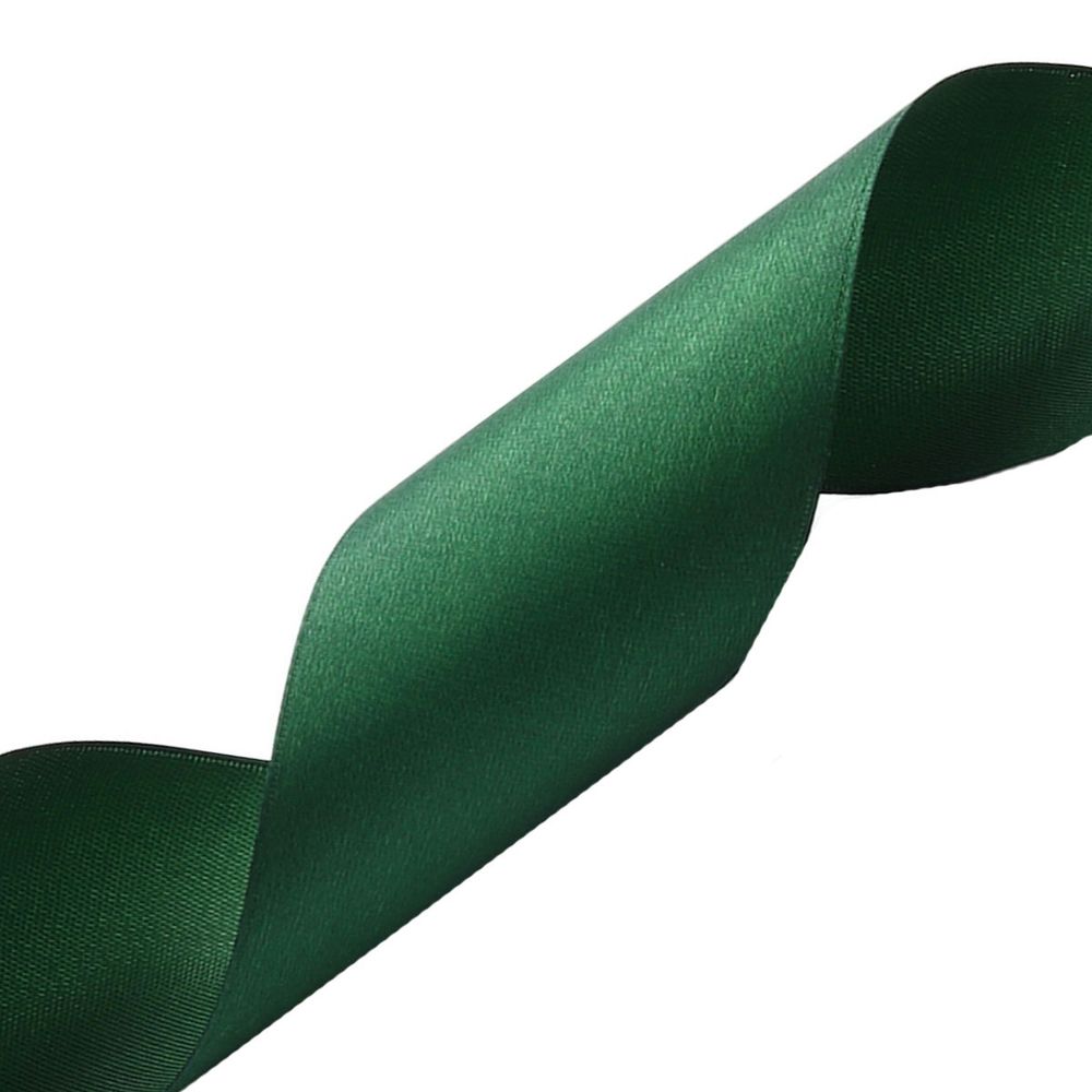 Лента атласная 1-сторонняя 50.0 мм / 22.86±1 метров, 126 т.зеленый, Globus