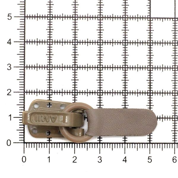 Крючок шубный Amii 50 мм, RAL 7006, 50 шт, т.бежевый