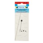 Иглы ручные гибкие бисерные с широким ушком ⌀0.5 мм, 1 шт, сталь, Gamma NC-301