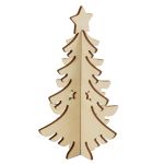 Заготовка из фанеры на подставке 3D Елка, 10х10х15 см, Mr.Carving ВД-1242