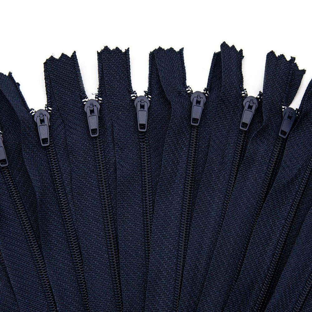 Молния спираль (витая) Т3 (3 мм) 1 зам., н/раз., 50 см, п/автомат, 233 т.синий, 10 шт