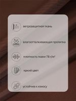 Оксфорд 200D PU1000 78 г/м², 150 см / 1 метр, ОКС.TBY200D.S568.1, S568 коричневый