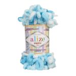 Пряжа Alize (Ализе) Puffy Color / уп.5 мот. по 100 г, 9м, 5924 секционный A