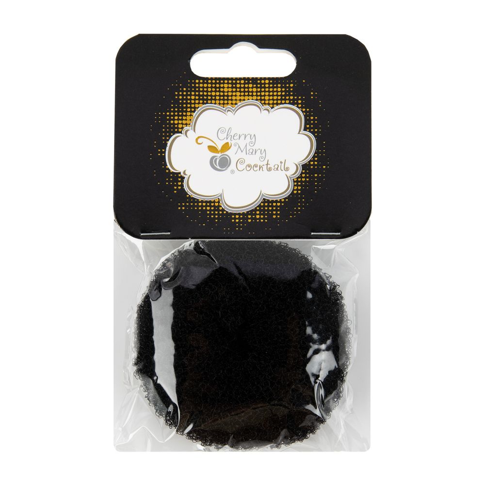 Бублик для волос ⌀7.5±0.5 см, 5 шт, №01 чёрный, Cherry Mary VX07058