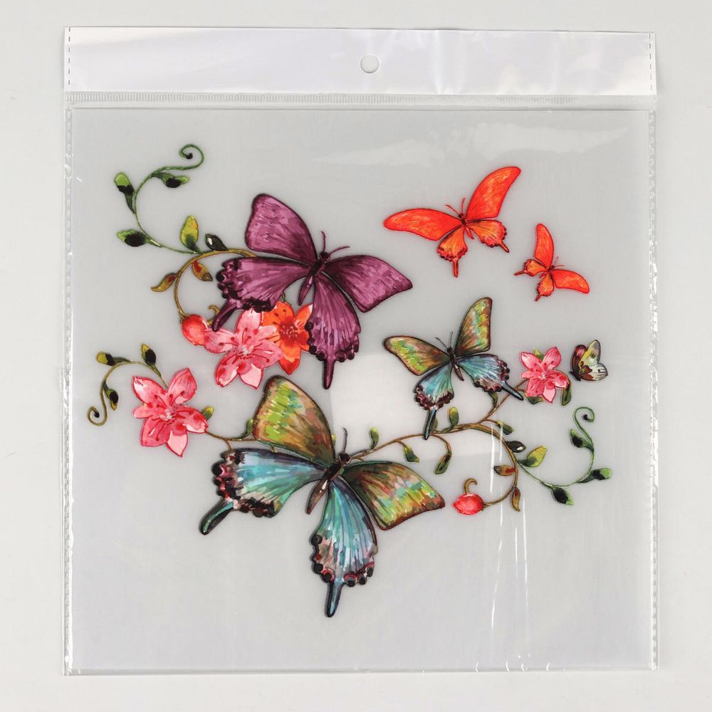 Термотрансфер бабочки 18х20см упак. 5 шт, 5 шт