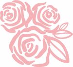 Термоаппликация Gamma Термотрансфер M №05, 1 шт, M-525 Розы 11.5х10.5 см