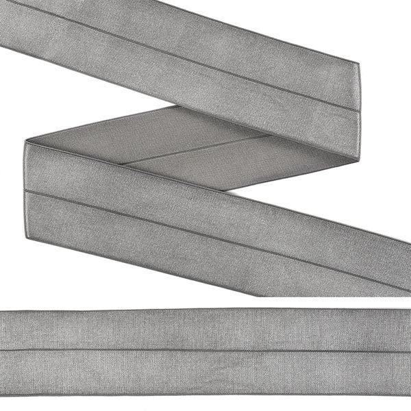 Резинка бельевая (окантовочная) блестящая 40.0 мм / 2±0.5 метра, мягкая, цв.05 коричневый