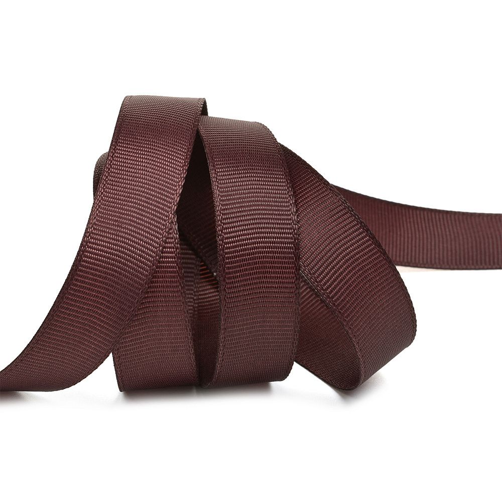 Лента репсовая (в рубчик) 15.0 мм, S864 бордовый, уп. 27,4м