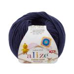 Пряжа Alize (Ализе) Cotton Gold Hobby New / уп.10 мот. по 50 г, 165 м, 58 темно-синий