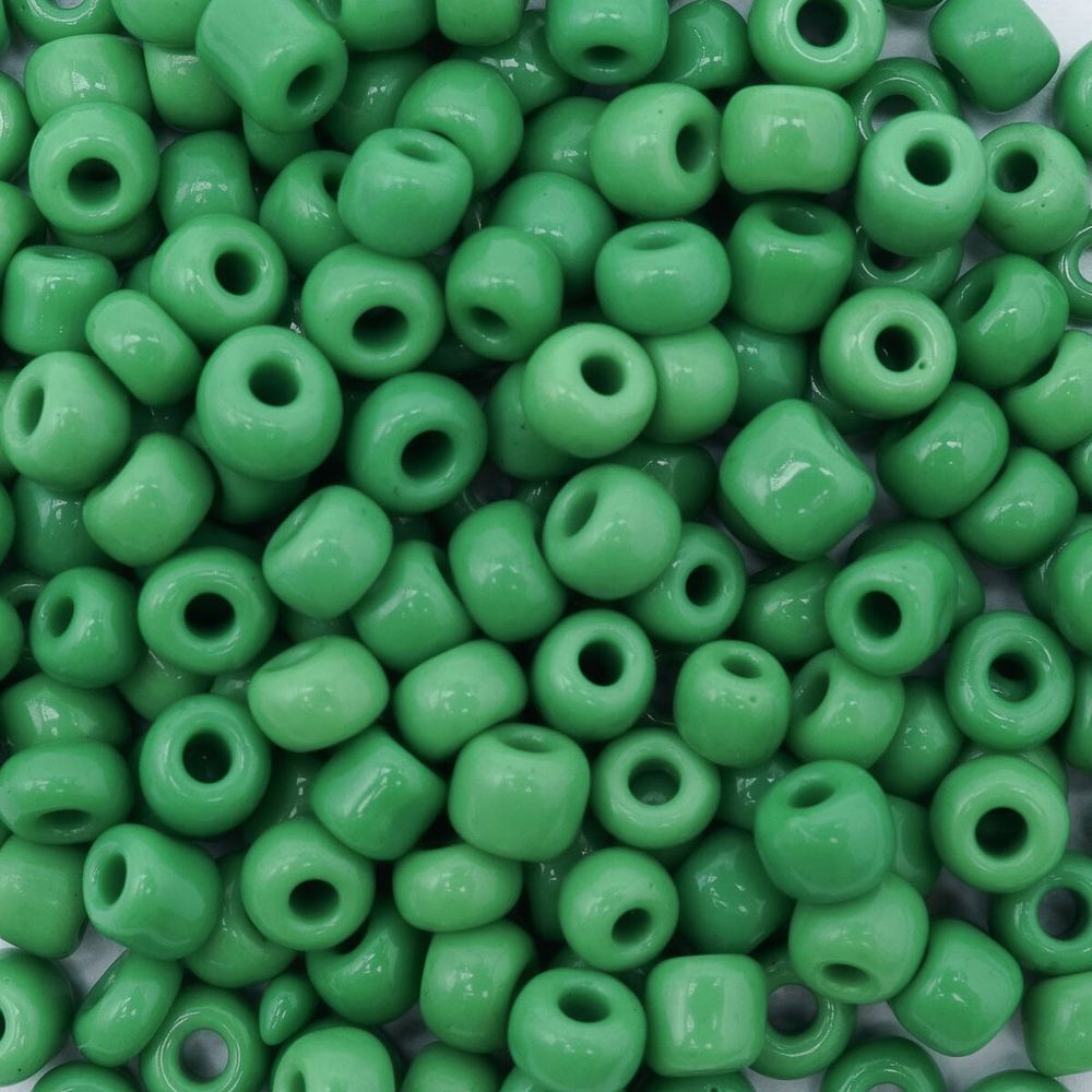 Бисер Astra&Craft 6/0 (4.1 мм), 150 г (10х15 г), цв. 47 св.зеленый/непрозр