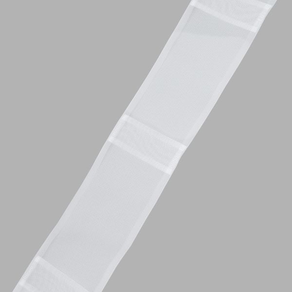 Лента (тесьма) шторная для карниза-трубы 100 мм / 50 метров, прозрачный, 1011-О
