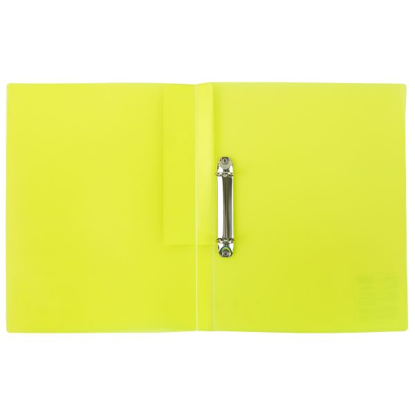 Папка на 2 О-кольцах A4 700 мкм 25 мм, 4 шт, d-20 мм, желтый EC211300009, Expert Complete