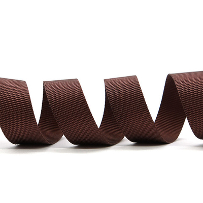 Стропа (ременная лента) 25 мм / 50 метров, толщ. 0.5 мм, [15.5 г/пог.м], 100% п/э, 007 коричневый, S090385