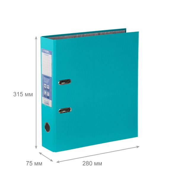 Регистратор PVC 75 мм, 10 шт, Classic A4 арочный механизм, изумрудный 251797, Expert Complete