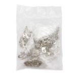 Вешалка-цепочка для одежды 110х5 мм, никель, 10 шт