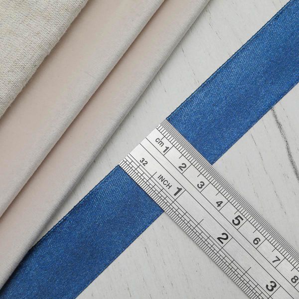 Лента атласная 1-сторонняя 25.0 мм / 22.86±1 метров, 156 т.синий, Globus