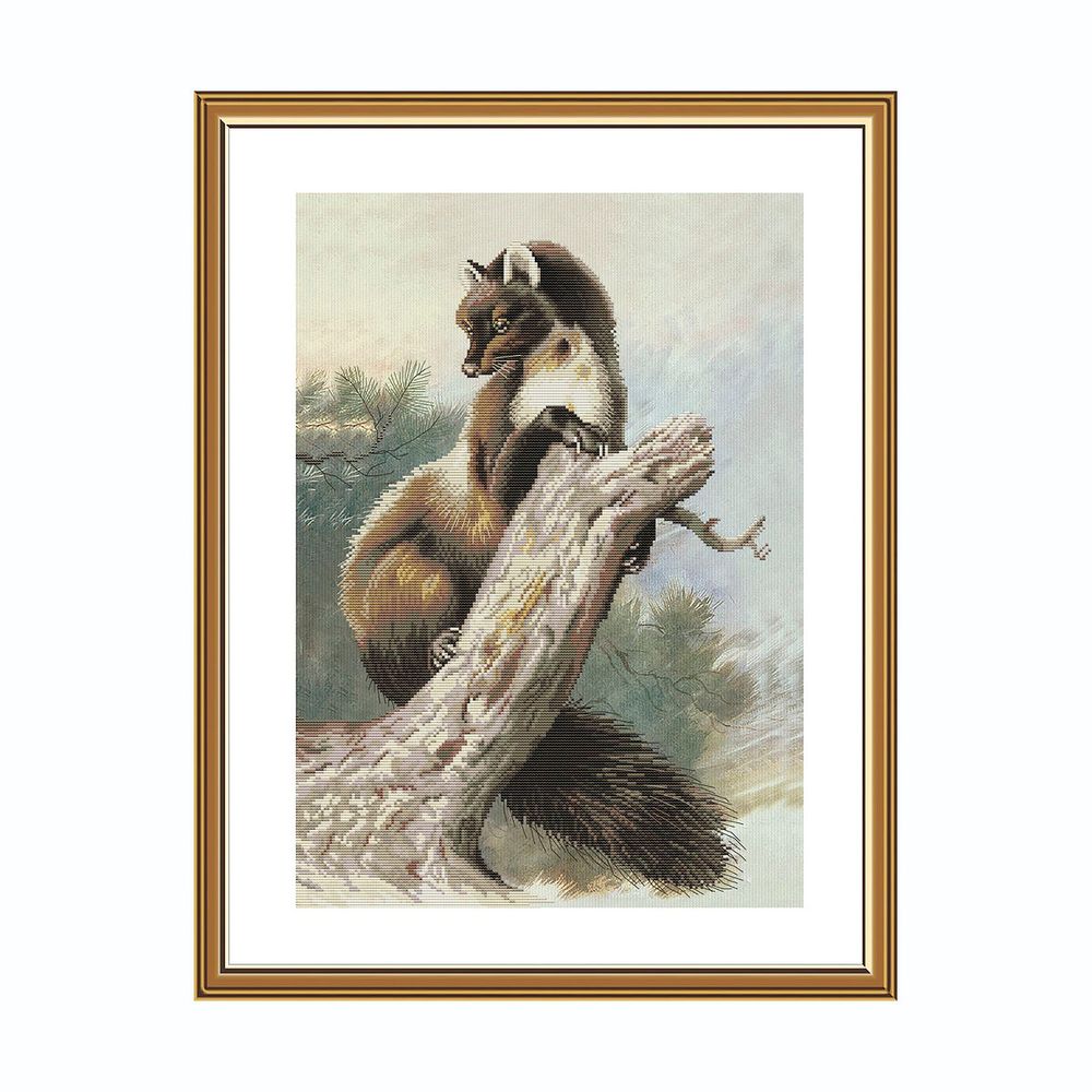 Набор для вышивания нитками Нова Слобода, Хищная красавица 28х40 см