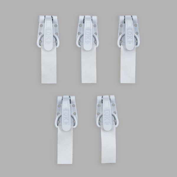 Крючок шубный PQ 45 мм, белый, PQ5209, 100 шт