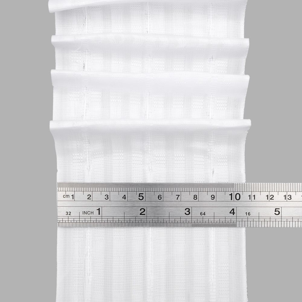 Лента (тесьма) шторная: сборка параллельная (1:2.5) 100 мм / 50 метров