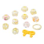 Бусины акриловые лэмпворк 16х20 мм, 12 шт, Astra&Craft (жёлтый)