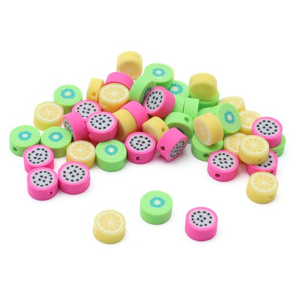 Бусины полимерная глина набор Фруктовый микс, 50 шт, Astra&Craft, ZZ1420-1