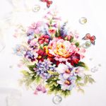 Набор для вышивания нитками Чудесная игла, Цветочный бал, 19х26 см