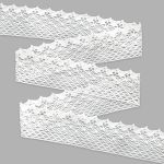 Кружево вязаное (тесьма) хлопковое 55 мм / 25 метров, рис.55.01.180 (белый) С3749Г17