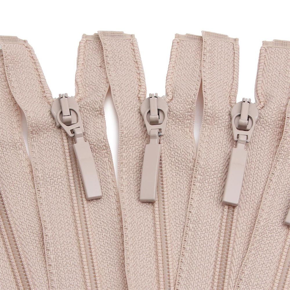 Молния спираль (витая) Arta Т5 (5 мм) 1 зам., разъем., 50 см, цв. 572 св.бежевый, уп.5 шт