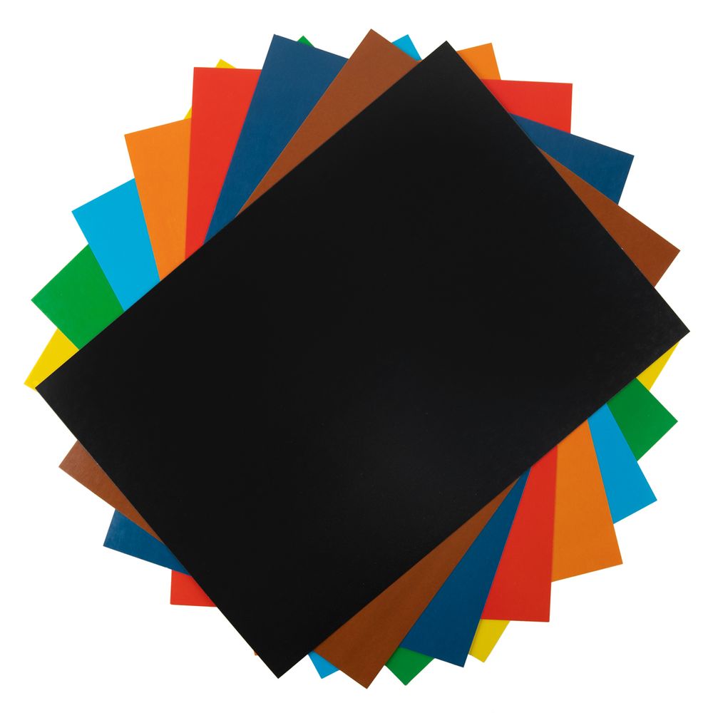 Картон цветной мелованный 200 г/м², A4 21х29.7 см, 8 л. 8 цв, Лео LNSCC-01