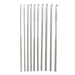 Набор крючков для вязания ⌀2,00-3,5 мм, 13 см, 10 шт, алюминий, Pony
