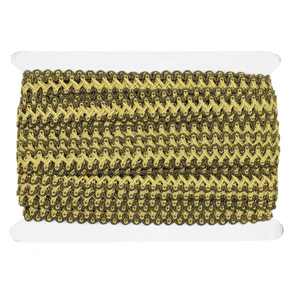 Тесьма 20 мм / 25 метров, 05 черн. /золото, 23-2508