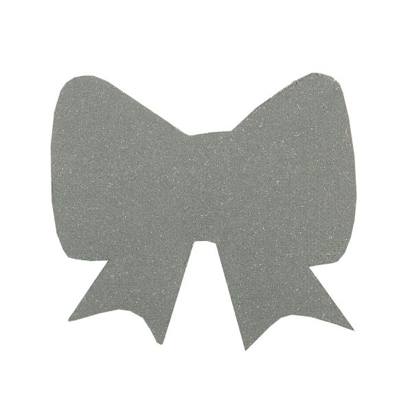 Термоаппликация светоотражающая №5, 10 шт, Бантик 3х2.8 см, Blitz