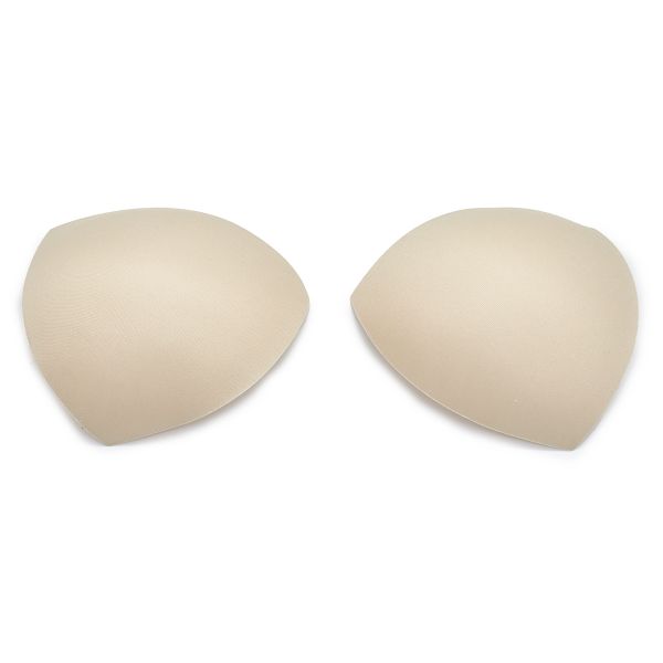 Бельевые чашечки для бюстгальтера треугольные б/уст., с равном. наполн., (8300), разм.40, 10 пар, 03-бежевый