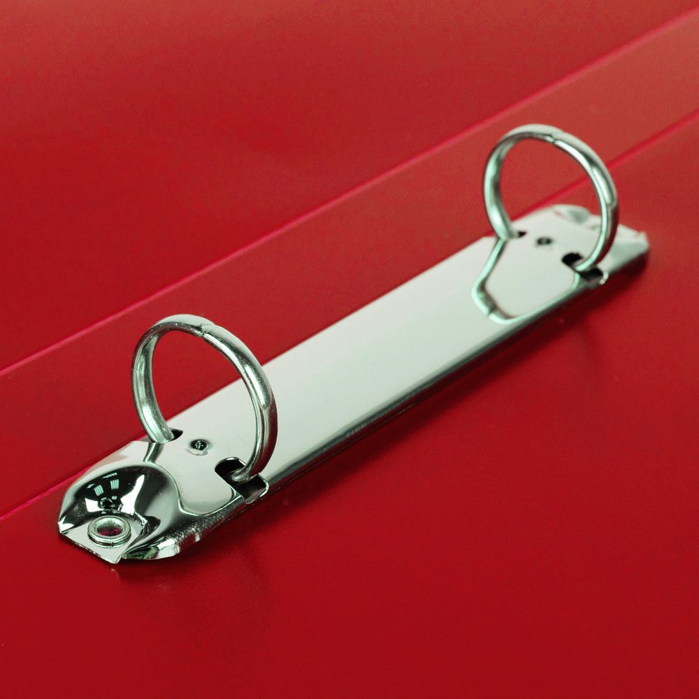 Папка на 2 О-кольцах A4 700 мкм 25 мм, волокно, 4 шт, d-20 мм, красный new EC211330004, Expert Complete