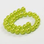 Бусины пластик (перламутр) ⌀6 мм, цв.017 салатовый, уп.500г (4838 шт), Magic4Hobby