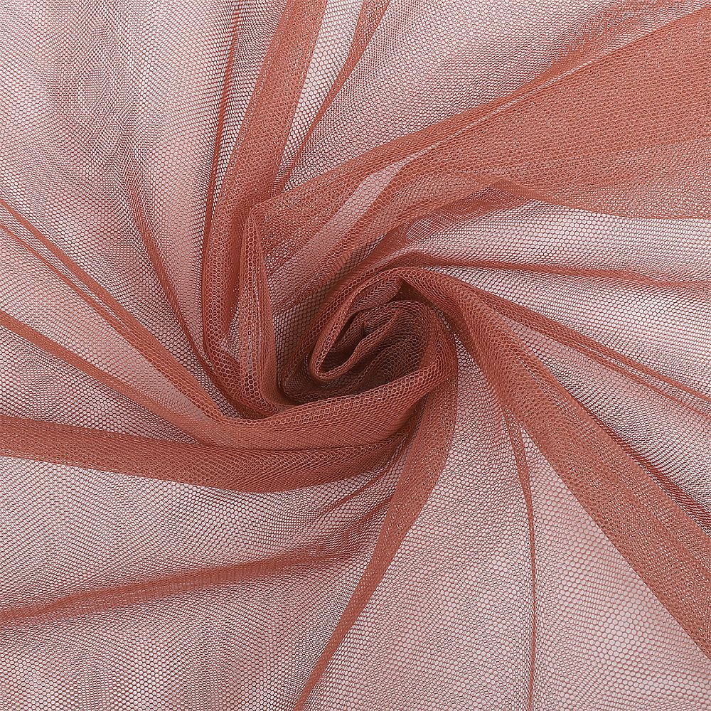 Фатин средней жесткости мелкая сетка арт.TRY.MS 160см цв.05 бронзовый уп.3м