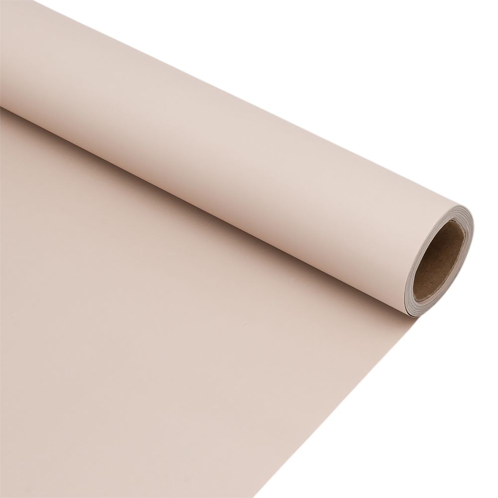 Пленка упаковочная однотонная для цветов и подарков, 65 мкр, 58см / 10м ± 5% (VH2545 холодный бежевый)