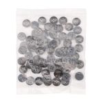 Пуговица 18L (11мм) 4 прокола, пластик (col.30 т.серый), CB_M-21