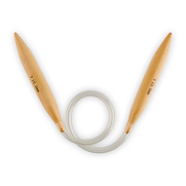 Спицы круговые бамбук ⌀15,0 мм, 45 см, Gamma BC-S45