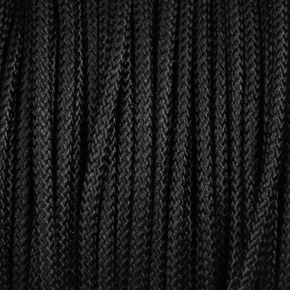Шнур полипропилен круглый ⌀8.0 мм / 200 метров, плетеный, черный