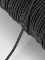 Резинка шляпная (шнур эластичный) ⌀2.5 мм / 100 метров, F312 тёмно-серый