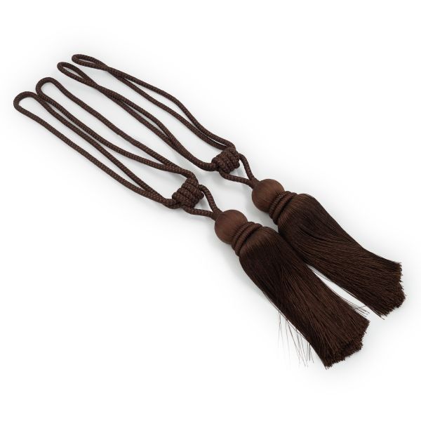 Кисти шторные 750.0 мм (общая) / 280.0 мм (кисть), 4 т.коричневый, 1 пара