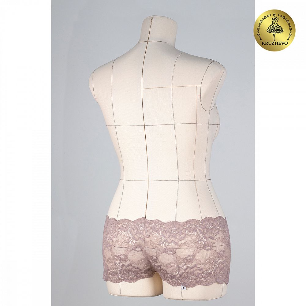 Кружево эластичное (стрейч) L838 180мм цв.10 капучино, 25м, Kruzhevo