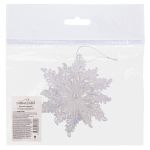 Елочная игрушка 11.5 см, 5 шт, №09 снежинка, Snoweekon SNW-D086