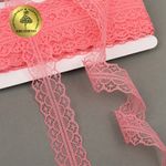 Кружево отделочное в стиле "трикотаж" 30 мм, 1659-1 цв.221 персиковый уп.27,4м