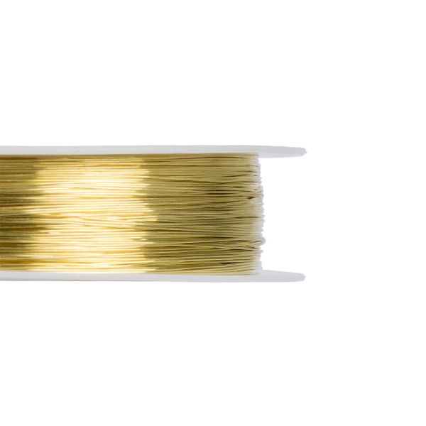 Проволока для бисера ⌀0.25 мм, 50 метров, 01 под латунь, Zlatka DGB-S025
